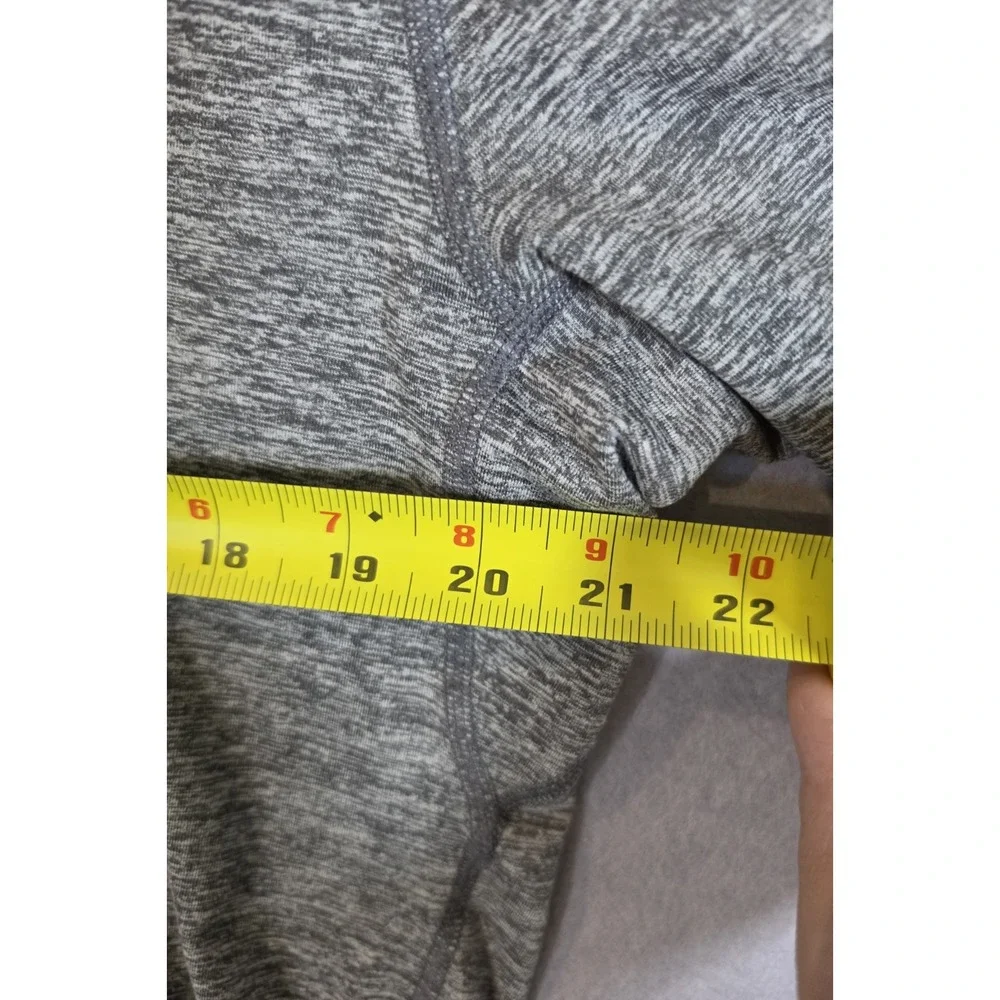 Nike Dri-FIT Running Pullover 1/4 Zip Thumb Hole Heathered Gray Womens Sz L